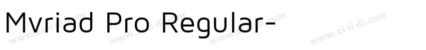 Mvriad Pro Regular字体转换 Mvriad Pro Regular字体转换